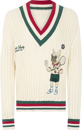Philipp Plein V-Neck Pullover Plein Tennis