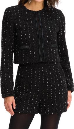 Allison New York Beaded Raelynn Jacket In Black