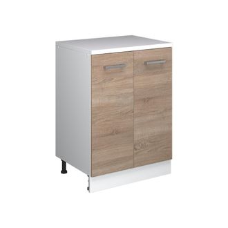 Vicco Armario De Cocina Para Techo Inclinado R-line, Sonoma, 60 Cm Sin Inclinaci&oacute;n Con 2 Puertas, Vicco