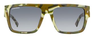 Dsquared2 Rectangular Camo Acetate Sunglasses - Green