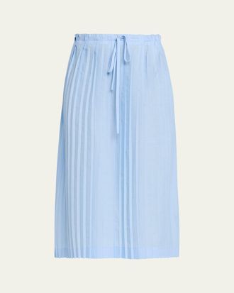 Toteme Belted Pleated Skirt