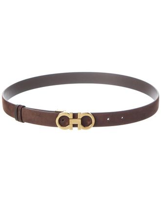 Ferragamo Ferragamo Gancini Adjustable Leather Belt