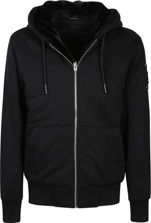 Moose Knuckles Classic Bunny Sweatshirt - Heren - Vesten met rits - Zwart - L - Katoen - Hoodies & sweatvesten