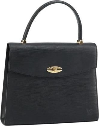 Louis Vuitton Pre-owned Handbag - Dames - Vintage Handtas - Zwart - ONE Size - Leer - Vintage