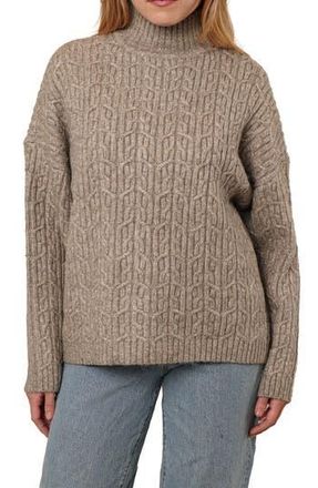 Cyrus Turtleneck Oversize Sweater in Umber at Nordstrom Rack, Size X-Small