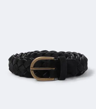 Rubinacci Braided suede belt