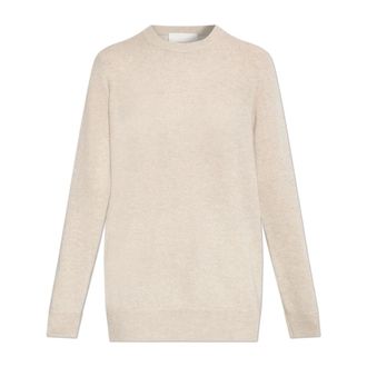 Lisa Yang Cashmere Knitwear, female, Beige, Size: M Cashmere Sweater Helena