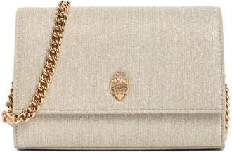 Kurt Geiger Shimmer Clutch in Silver at Nordstrom Rack