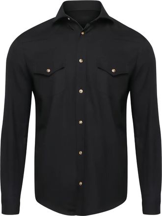 Marco Pescarolo Giacca-camicia con tasche - Nero