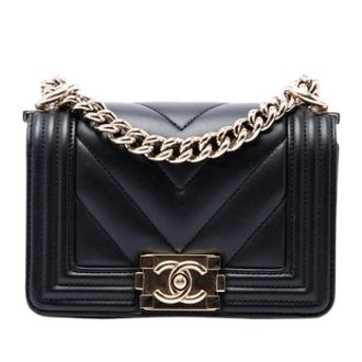 Chanel Pre-owned Boy Flap Bag - Dames - Pre-owned - Zwart - Maat: ONE Size Leer