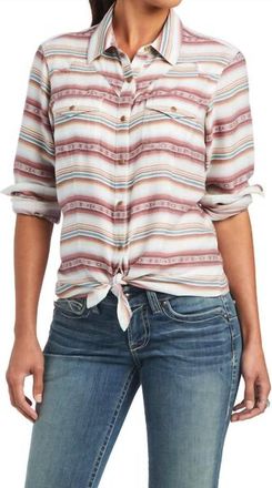 Ariat Rosewood Snap Shirt In Cream