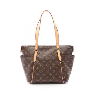 Louis Vuitton Brown Coated Canvas Pvc Monogram Leather Handbag Tote Bag (Pre-Owned)
