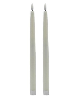 BIDKhome Set of 2 Tall Flameless Taper Candles
