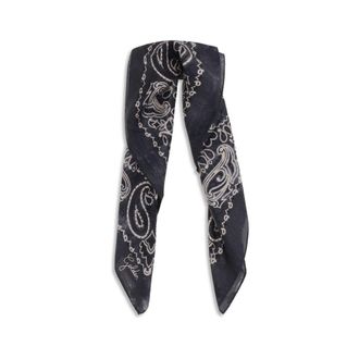Golden Goose Paisley Printed Silk Scarf - Gray