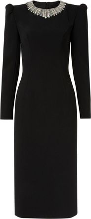 Jenny Packham Cora dress - women - Viscose Crepe - 10 - Black