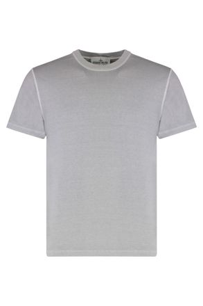 Stone Island Light Grey Solid T-Shirt