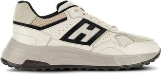 Hogan Hyperlight Sneakers - Heren - Sneakers - Beige - 44 EU - Leer - Schoenen