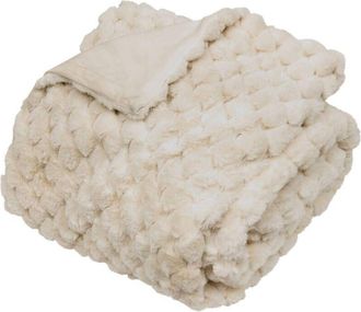 Atmosphera Atmosphera - Manta Adriel Beige 230x180cm Cr&eacute;ateur DInt&eacute;rieur