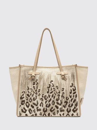 Gianni Chiarini Borsa Marcella Gianni Chiarini in rafia con ricamo animalier