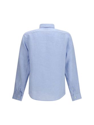 HUGO BOSS Mens Shirt Regular-Fit Linen Light Blue Light-Pastel Light/pastel