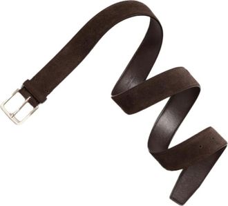 GANT Su&egrave;de Riem - Heren - Riemen - Bruin - 100 CM - Su&egrave;de - Accessoires