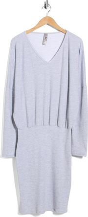 Go Couture Dolman Sleeve Sweater Dress in Heather Grey at Nordstrom Rack, Size X-Large