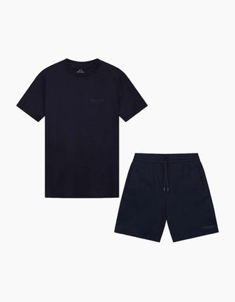 A|X Armani Exchange Mens Milano/New York Navy Shorts Set - Size: 33/32/32/38/Regular