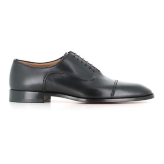 Christian Louboutin Business Shoes, male, Black, Size: 10 1/2 US Seriox Flat