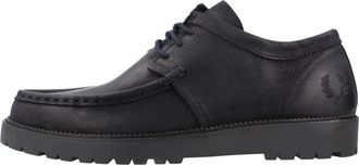 Fred Perry Laced Schoenen - Heren - Veterschoenen - Zwart - 45 EU - Schoenen