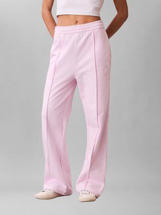Calvin Klein Jeans Sweathose CALVIN KLEIN JEANS, Damen, Gr. XL (44), N-Gr, pearly pink, Sweatware, Obermaterial: 86% Baumwolle, 14% Polyester, unifarben, gerade lang, Ho
