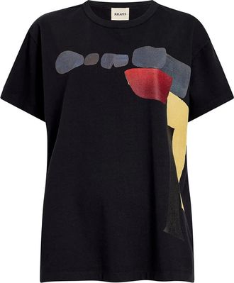Khaite Maeve T-shirt met print - Zwart