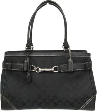Coach Pre-owned Hamptons Large Carryall F08K07 - - Pre-owned - Donna - Nero - ONE SIZE