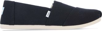 Toms Womens Toms Recycled Cotton Alpargata Espadrille Pumps in Black