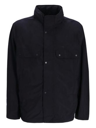 A|X Armani Exchange zip-up logo jacket - men - Polyamide - L - Black