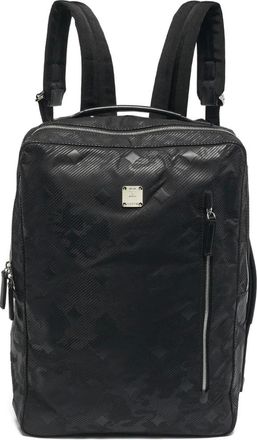 MCM Zaino con placca logo - Nero