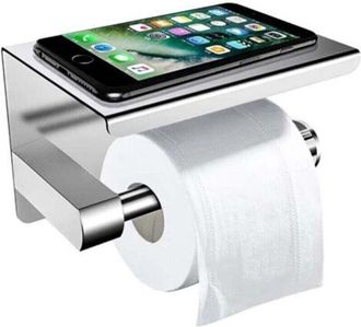 OEM Portarrollos De Papel Higi&eacute;nico De Pared Con Estante, Portarrollos De Papel Higi&eacute;nico De Acero Inoxidable 304, Dispensador De Papel Higi&eacute;nico De Pared