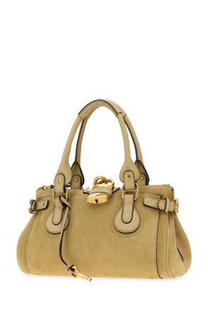 Chlo&eacute; Womens Mustard Suede Paddington Shopping Bag Dustybeige Borse A Tracolla