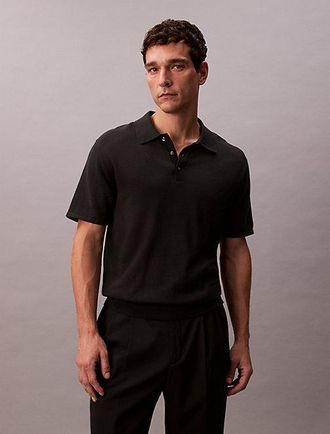 Calvin Klein Pima Cotton Knit Polo Shirt