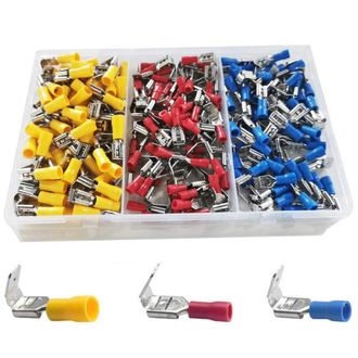 OEM 180 Piezas De Terminales De Ferronetizaci&oacute;n, Conectores De Terminales De Crimpado De Ferronetizaci&oacute;n, Rojo, Azul, Amarillo