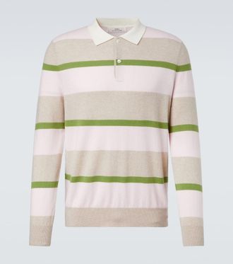 arch4 Mr Salvatore striped cashmere polo sweater
