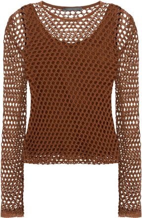 Alberta Ferretti Top a maniche lunghe - Marrone