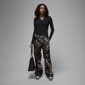 Nike Jordan Womens Jordan Long-Sleeve Knit Top in Black | FV7191-010