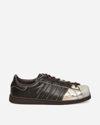 adidas Women s Superstar SQ Sneakers Aurora Coffee / Silver Metallic / Cream White