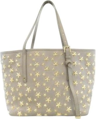 Jimmy Choo London Pre-owned Sasha Leren Tas - Dames - Vintage Shopper - Grijs - ONE Size - Leer - Vintage