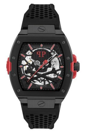 Philipp Plein The Skeleton 2.0 Watch, 44mm in Ip Black at Nordstrom