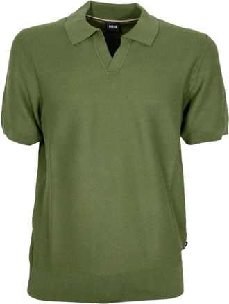 HUGO BOSS Heren, Tops, Groen, Maat: XL Katoen