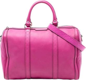 Gucci Pre-owned Handbags, female, Pink, Size: ONE SIZE Pre-owned Satchel