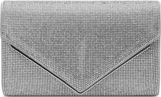 Raf&eacute; New York Candy Diamante Envelope Clutch in Silver at Nordstrom, Size Small