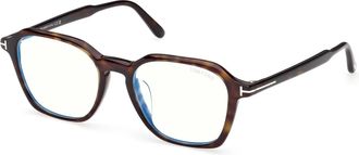 Tom Ford Blue Light Block Square Mens Eyeglasses FT6101-D-B 052 53