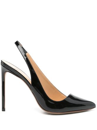 Francesco Russo 110mm R1P970 pumps - women - Patent Calf Leather/Calf Leather/Calf Leather - 36 - Black